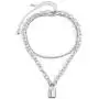 Lock Pendant Necklace Statement Long Chain Punk Multilayer Choker Necklace for Women Girls Lock Pendant Necklace Statement Long Chain Punk Multilayer Choker Necklace for Women Girls