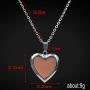 3pcs Temperature Sensing Color Changing Mood Necklace Set Turtle Butterfly Love Heart Shape Pendant Control Emotion Feeling Romantic Stainless Steel Chain Jewelry