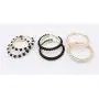 Large Hoop Dangle Earring Black White Pearl Earring With Stainless Steel Pin Big Circle Loop Earrings For Women Girls Jewelry