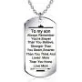 danjie Stainless Steel Dog Tag Letters to My Son.Love mom Pendant Necklace,Inspirational Gifts for Son Jewelry danjie Stainless Steel Dog Tag Letters to My Son.Love mom Pendant Necklace,Inspirational Gifts for Son Jewelry