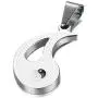 FIBO STEEL 2pcs Stainless Steel Yin Yang Pendant Necklace for Men Women Puzzle Couples Necklace,22 inches FIBO STEEL 2pcs Stainless Steel Yin Yang Pendant Necklace for Men Women Puzzle Couples Necklace,22 inches