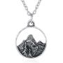 Rosa Vila 3D Mountain Range Necklace For Women, Ideal Mountains Jewelry Gift For Nature, Adventure, And Outdoor Lovers