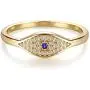VACRONA Dainty Gold Evil Eye Ring 14K Gold Plated Simulated Sapphire Ring White CZ Micro Pave Ring Stackable Eternity Ring Protection Ring Gift for Her VACRONA Dainty Gold Evil Eye Ring 14K Gold Plated Simulated Sapphire Ring White CZ Micro Pave Ring Stackable Eternity Ring Protection Ring Gift for Her