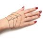 Suyi Finger Ring Bracelet Hand Harness Chain Bracelet Rhinestone Gifts for Women Girls
