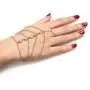 Suyi Finger Ring Bracelet Hand Harness Chain Bracelet Rhinestone Gifts for Women Girls Suyi Finger Ring Bracelet Hand Harness Chain Bracelet Rhinestone Gifts for Women Girls