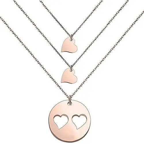 SEIRAA Mother Daughters Necklace Set Mom Daughter Heart Jewelry Gift for Mom SEIRAA Mother Daughters Necklace Set Mom Daughter Heart Jewelry Gift for Mom