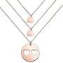 SEIRAA Mother Daughters Necklace Set Mom Daughter Heart Jewelry Gift for Mom