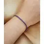 Platinum Plated White Cubic Zirconia Tennis Bracelet Simulated Sapphire Emerald Slider Bangle Bracelet for Women Girls