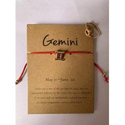 Hippolya 12 Zodiac Constellation Bracelet Ring for Women Girls Bracelet Astrology Horoscope Jewelry for Mother Daughter BFF Bridesmaid Birthday Gift