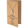 Quan Jewelry Faith Hope and Love Necklace with Heart Anchor Cross Crucifix Pendant, Nautical Pirate Inspired Charm, Religious Jewelry, Gifts for Women with Inspirational Quote on Greeting Card
