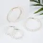 4 Pairs Faux Pearl Hoop Earrings Circle Dangle Drop Earrings Artificial Pearl Beaded Earrings (Pearl Hoop) 4 Pairs Faux Pearl Hoop Earrings Circle Dangle Drop Earrings Artificial Pearl Beaded Earrings (Pearl Hoop)