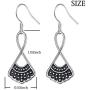 Sterling Silver RBG Dissent Collar Earrings Dangle Drop Stud Jewelry Gifts for Women Fan of Ruth Bader Ginsburg
