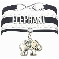 HHHbeauty Elephant Bracelet Jewelry Infinity Love Elephant Gifts Elephant BFF Jewelry Bracelet Gifts for Women, Girls, Men, Boys, Elephant Lovers, Mom Elephant Gifts