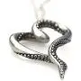Controse Womens Silver-Toned Heart Shaped Stainless Steel Sea Lover Octopus Necklace 31'' Controse Womens Silver-Toned Heart Shaped Stainless Steel Sea Lover Octopus Necklace 31''