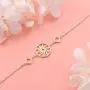 925 Sterling Silver Sun Charm Adjustable Bracelet for Women Girls Birthday Gift, 7+2 inch