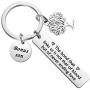 CYTING Bonus Son Keychain The Bond That Links Us is Never Ending Love Blended Family Jewelry Adoption Gift for Son in Law/Stepson/Bonus Son/Adopted Son