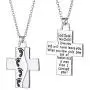 FANSTATE God Said My Child I Love You Love Cross Pendant Necklace, Fashion Double Sided Jewelry Gifts for Mother Grandma,Godmothers Christmas Birthday Gifts