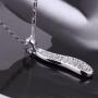 Purple Finch Opalescence Necklace with Swarovski Elements Austrian Crystal and Silver Plated Chain