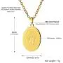 PROSTEEL Guadalupe Necklace,Mother Mary Pendant & Chain,Religious Christian Jewelry, 18K Gold Plated,Stainless Steel