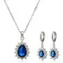 Crystalline Azuria Jewelry Sets for Women - Costume Jewelry Sets - Wedding Jewelry Set with Necklace and Earring - Cubic Zirconia Bridesmaid Jewelry - Formal Event Prom Jewelry Crystalline Azuria Jewelry Sets for Women - Costume Jewelry Sets - Wedding Jewelry Set with Necklace and Earring - Cubic Zirconia Bridesmaid Jewelry - Formal Event Prom Jewelry