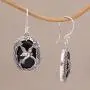NOVICA Onyx .925 Sterling Silver Dangle Earrings Natures Freedom NOVICA Onyx .925 Sterling Silver Dangle Earrings Natures Freedom
