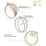 Hicarer 3 Pieces Upper Arm Bracelet Gold Metal Coil Swirl Leaf Armband Cuff Fashion Simple Arm Bangle Armlet Adjustable for Women Girls