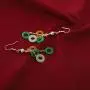 yigedan Natural Gem Dangle Hoops 3 Colors Jade Pearl Drop Earrings for Women Girls 14K Unique Handmade Jewelry yigedan Natural Gem Dangle Hoops 3 Colors Jade Pearl Drop Earrings for Women Girls 14K Unique Handmade Jewelry