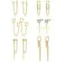 Ofeiyaa 6 Pairs Stainless Steel Small Hoop Chain Earrings Cross Dangle Hinged Hoop Earrings for Women Girls Men CZ Stud Earrings Huggie Helix Cartilage Tragus Daith Piercing Silver Gold Tone Ofeiyaa 6 Pairs Stainless Steel Small Hoop Chain Earrings Cross Dangle Hinged Hoop Earrings for Women Girls Men CZ Stud Earrings Huggie Helix Cartilage Tragus Daith Piercing Silver Gold Tone