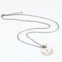 JOYID and So She Goes On Semicolon Necacek Stainless Steel Imitate Pearl Semi Colon Inspirational Neckalce for Women Girls Gifts
