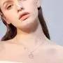 POPLYKE Sterling Silver Compass Pendant Necklace with Created Opal,Inspirational Necklace for Women Girls POPLYKE Sterling Silver Compass Pendant Necklace with Created Opal,Inspirational Necklace for Women Girls