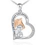 Distance Horse Pendant Necklace for Women Girls 925 Sterling Silver Girls with Horse Gifts for Birthday Christmas