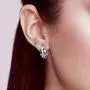 Santuzza 925 Sterling Silver Twisted Earrings Shimmering Cubic Zirconia Trendy Jewelry for Women (Amethyst/Blue Spinel) Santuzza 925 Sterling Silver Twisted Earrings Shimmering Cubic Zirconia Trendy Jewelry for Women (Amethyst/Blue Spinel)
