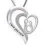 Milamiya I Love You Mom Heart Pendant Necklace, Gifts for mom, Mother-in-Law Necklace Milamiya I Love You Mom Heart Pendant Necklace, Gifts for mom, Mother-in-Law Necklace