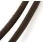 LynnAround Sturdy Beach Choker Surf Necklace Adjustable Genuine 2mm, 3mm Round Brown/Black Leather Cord 16-32''