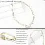 ERPELS Carabiner Necklace Paperclip Chain with Heart Star Oval Hamsa Shaped Cubic Zircon Screw Clasp Pendant Lock Necklace for Women Girls