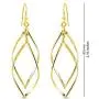 Charmsy Sterling Silver Jewelry Double Twisted Linear Marquise Loops French Wire Drop Dangle Earrings for Women Charmsy Sterling Silver Jewelry Double Twisted Linear Marquise Loops French Wire Drop Dangle Earrings for Women