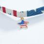 Olbye Patriotic Necklace Choker USA Charm Necklace Jewelry for Women and Girls Simple Minimalist Necklace