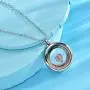 AZNECK Women Glass Locket Pendant Floating Memory Necklace Hot Air Balloon Trip Stainless Steel Jewelry Graduation Gifts for her AZNECK Women Glass Locket Pendant Floating Memory Necklace Hot Air Balloon Trip Stainless Steel Jewelry Graduation Gifts for her