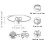 JZCOLOR Heart Urn Bracelet for Women - 925 Sterling Silver Pawprint Ashes Bracelet Cremated Ashes Holder Jewelry for Teens