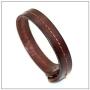 Heavstjer Punk Alloy Buckle Wristband Leather Cuff Bracelet