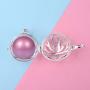 EUDORA Harmony Bola Necklace Yoga Lotus Music Chime Locket Pendant Wishing Ball Pregnancy Gift, 30'' Chain
