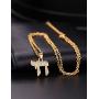 Dawapara Hebrew Letter Chai Pendant Good Luck Symbol Jewish Jewelry for Men Women