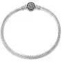 NINAQUEEN 925 Sterling Silver Basic Snake Chain Bracelet with Black Clasp Charms Fit Pandora Charms NINAQUEEN 925 Sterling Silver Basic Snake Chain Bracelet with Black Clasp Charms Fit Pandora Charms