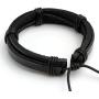 Manfnee Leather Braided Bracelet Cuff Wrap Wristband for Men Women Adjustable