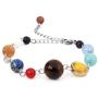 Believe London Solar System Bracelet with Jewelry Bag & Meaning Card | Adjustable Bracelet to Fit Any Wrist | 9 Planets Galaxy Universe Guardian