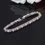 CiNily Tennis Bracelet for Women Girls Fire Opal 18K White Gold Plated Women Jewelry Gemstone Bracelet 7 5/8'' CiNily Tennis Bracelet for Women Girls Fire Opal 18K White Gold Plated Women Jewelry Gemstone Bracelet 7 5/8''