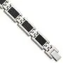ICE CARATS Stainless Steel Black Carbon Fiber Inlay 9 Inch Bracelet 9.25 Men Fashion Jewelry for Dad Mens Gifts for Him ICE CARATS Stainless Steel Black Carbon Fiber Inlay 9 Inch Bracelet 9.25 Men Fashion Jewelry for Dad Mens Gifts for Him