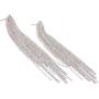 Humble Chic Simulated Diamond Long Earrings for Women - Cubic Zirconia Crystal Statement Dangle Earrings - Hypoallergenic and Safe for Sensitive Ears