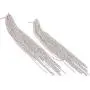 Humble Chic Simulated Diamond Long Earrings for Women - Cubic Zirconia Crystal Statement Dangle Earrings - Hypoallergenic and Safe for Sensitive Ears