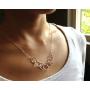 EFYTAL Happy 70th Birthday Gifts for Women Necklace, Sterling Silver 7 rings seven Decades Necklaces Gift Ideas